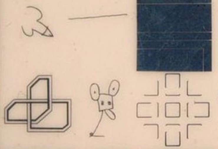 Энди Уорхол, рисунок, Луна