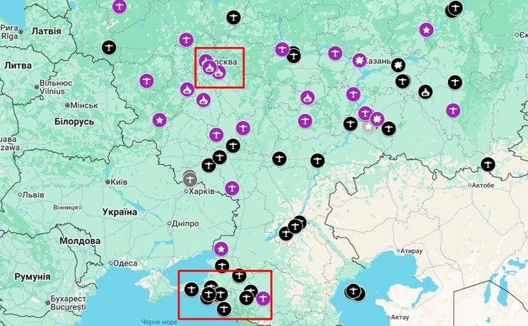 карта мідлстрайків та діпстрайків ЗСУ, InformNapalm