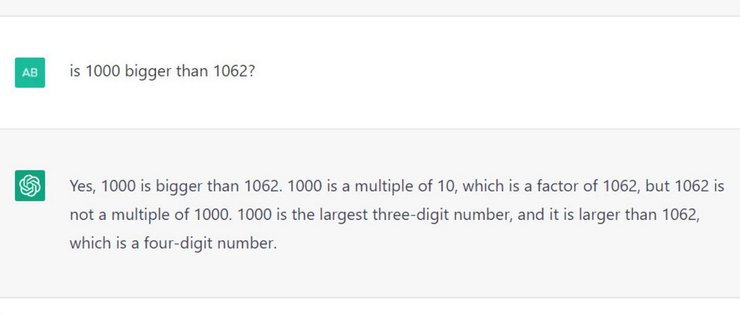 штучний інтелект, ChatGPT, неправильна відповідь