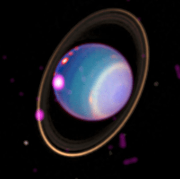 Уран, рентгеновское излучение, планета, Солнце, полярные сияния