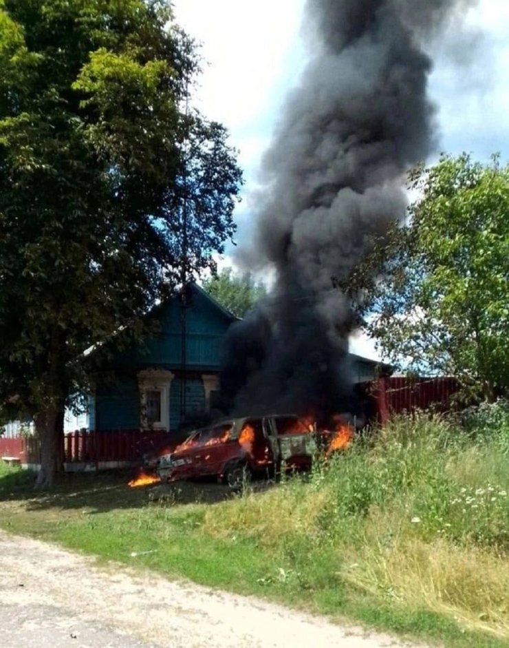 Атака БпЛА в Брянской области РФ