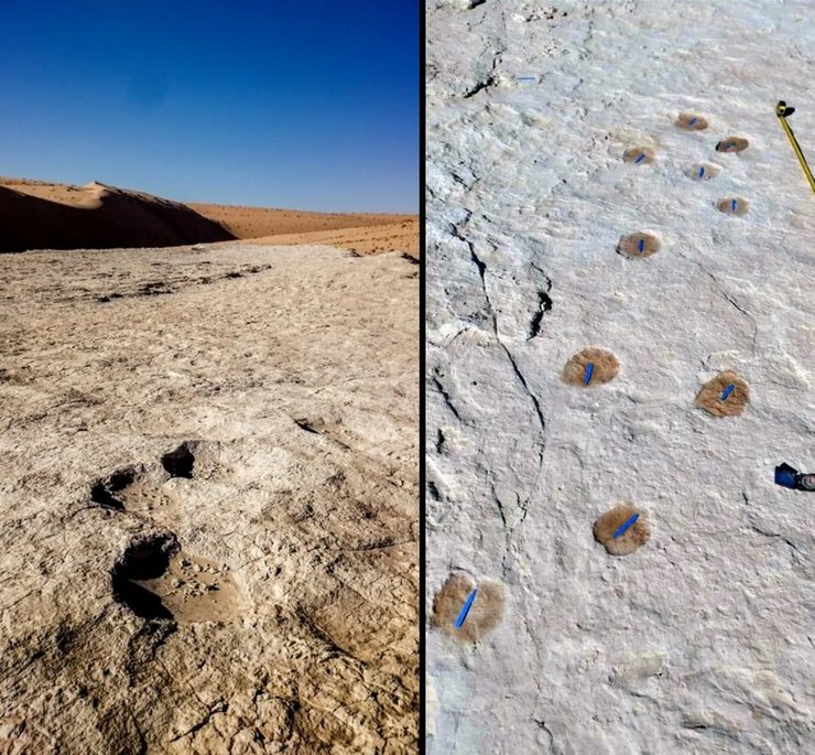 стародавні люди відбиток нога