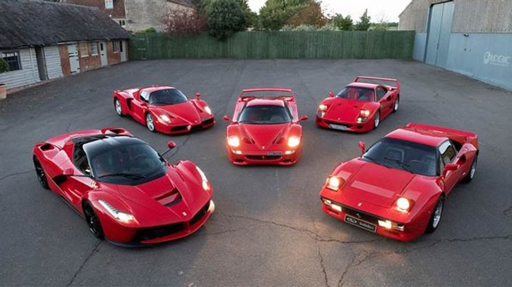 колекція авто, найкращі у світі суперкари, Ferrari F40, Ferrari Enzo, Bugatti Chiron, Lamborghini Countach