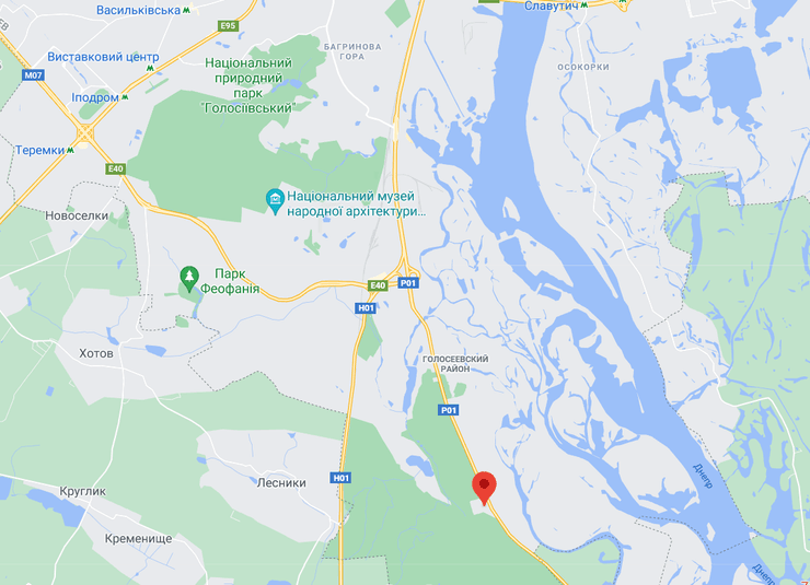 веревочный парк, киев, карта