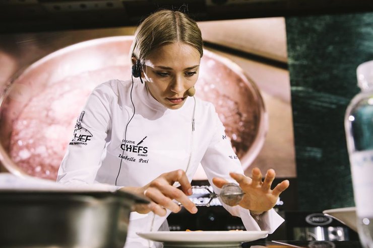 Изабелла Поти— звезда итальянской кухни: шеф-повар и партнёр мишленовского ресторана Bros 'by Floriano Pellegrino