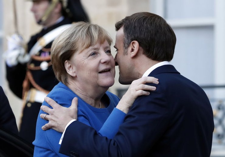 макрон, меркель, нормандская четверка, фото