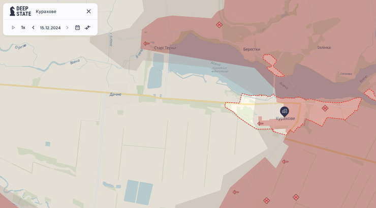 Курахово на карте