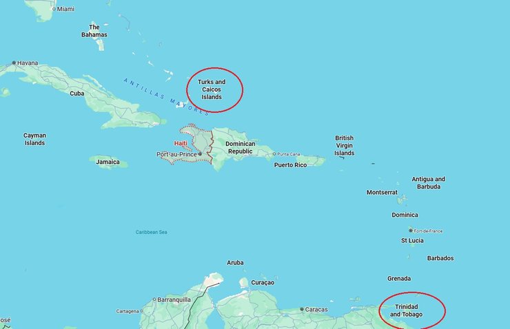 острова в карибском море