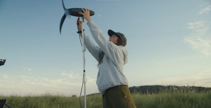 портативна вітряна турбіна