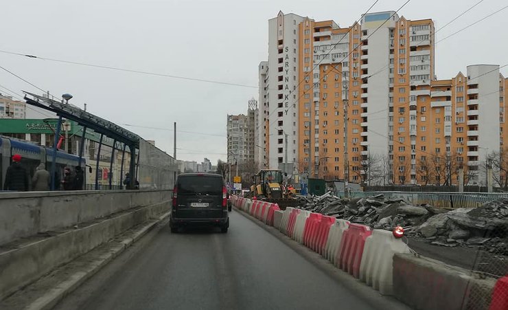 Индустриальный мост, ремонт, пробки