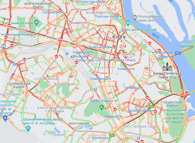 пробки, киев, погода, дтп