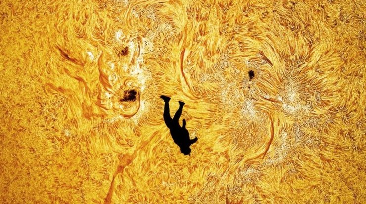 Солнце Падение Икара астрофотография