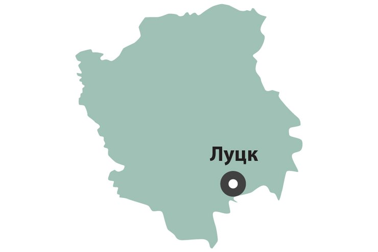 Волинь в рейтингу екологічного стану, карта