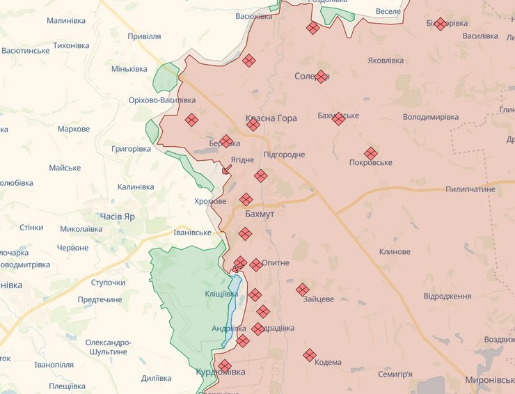 Бахмутський напрямок 12 листопада 2023 року