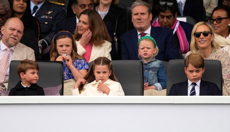 Принц Луи, принцесса Шарлотта и принц Джордж