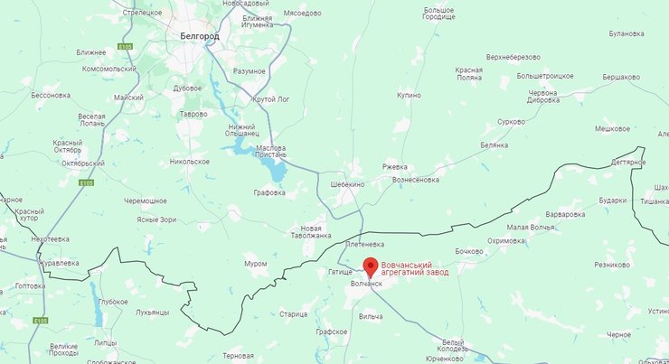 Волчанский агрегатный завод, волчанск, карта