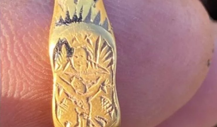 золотое кольцо 15 века, Англия