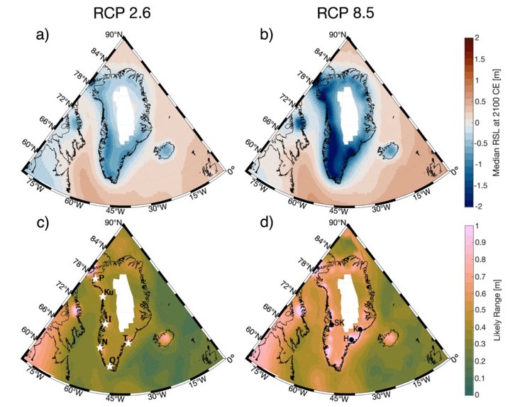 рівень моря гренландія