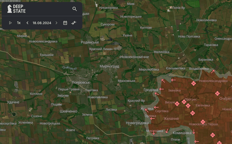 Карта боевых действий