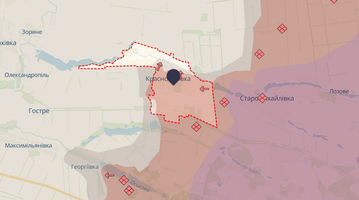 Cитуація у Красногорівці станом на 1 серпня