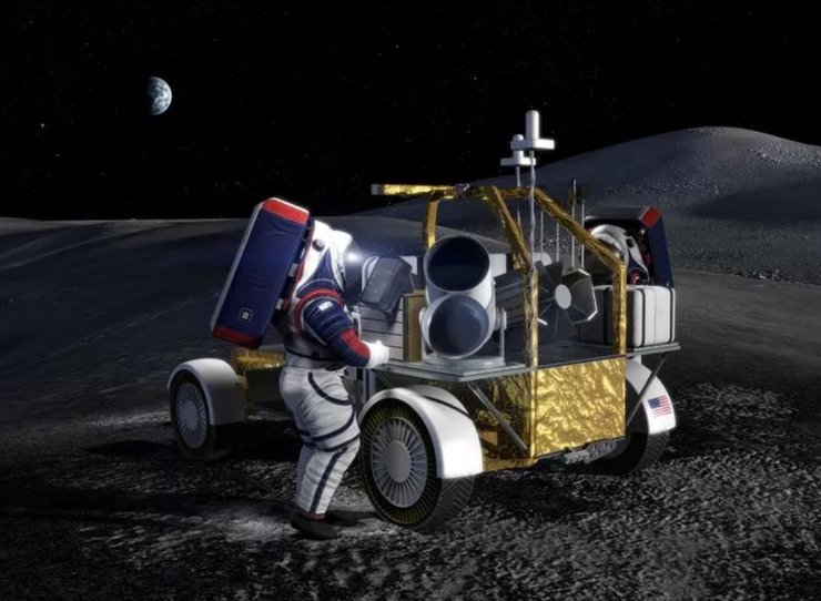 Луна, автомобиль, транспортное средство, Lunar Terrain Vehicle