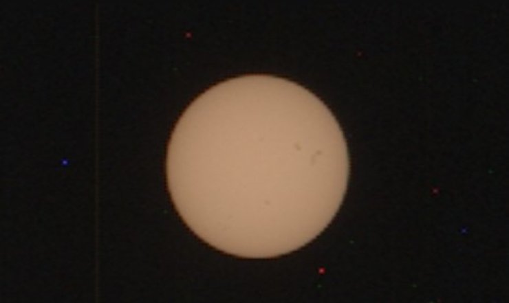 сонячна пляма, Марс