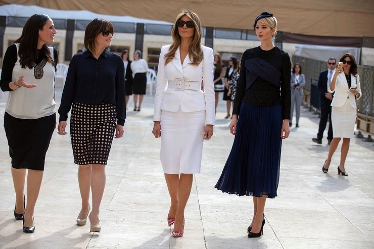 мелания трамп стена плача 2017