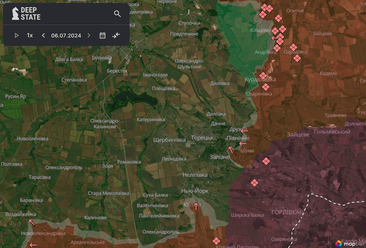 Карта боевых действий