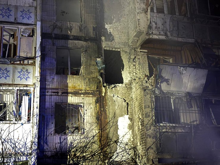 Последствия ночной атаки в Одесской области