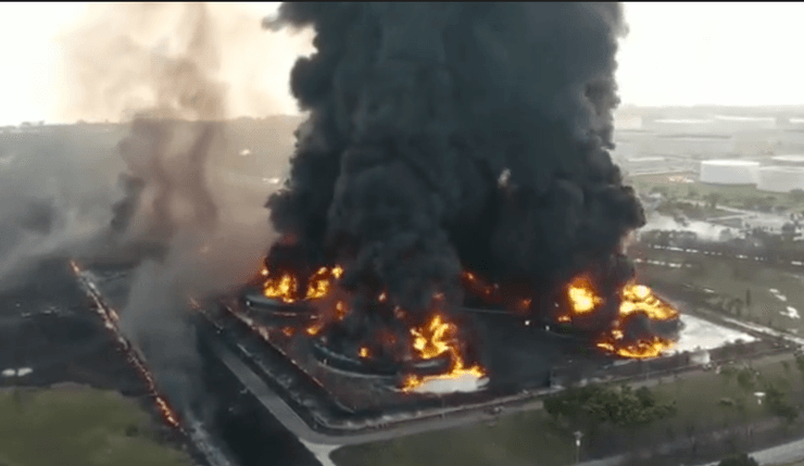 пожар нпз в индонезии