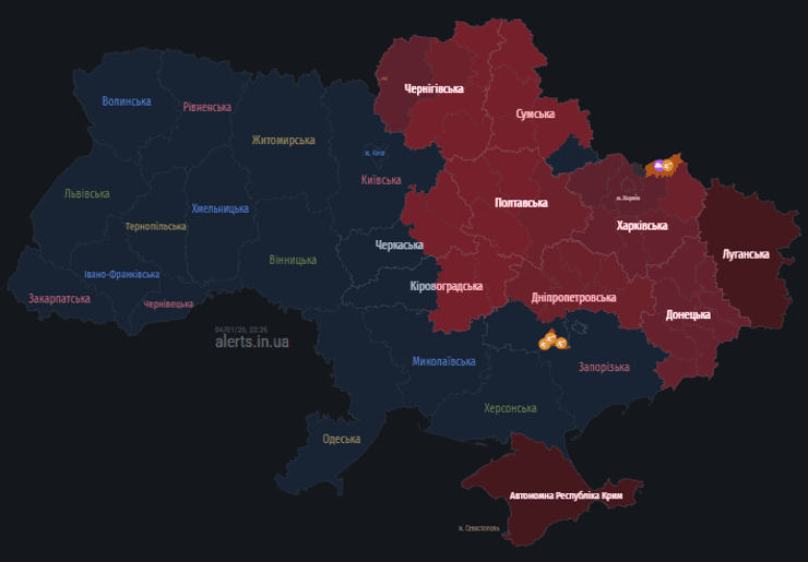 воздушная тревога шахматы карта