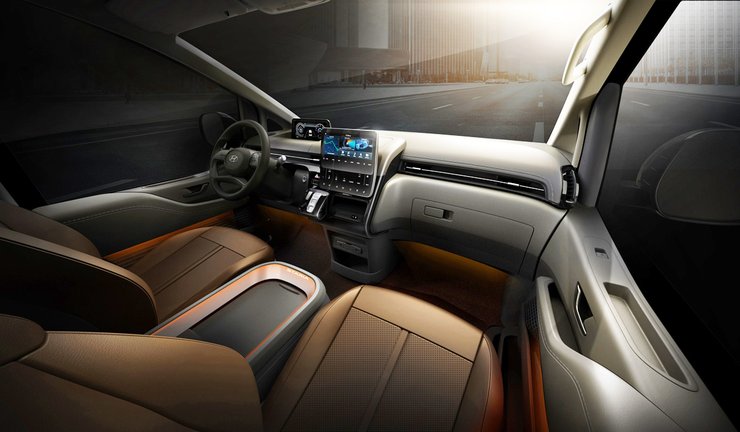 Hyundai Staria, мінівен Hyundai Staria, інтер'єр Hyundai Staria