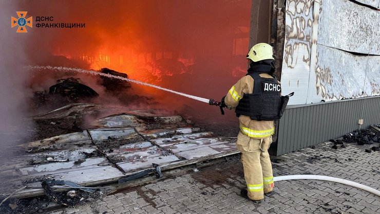 ивано-франковская область пожар обстрел обстрел