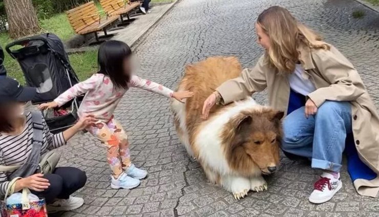 Мужчина-пес, Япония, фетиш, переодевание