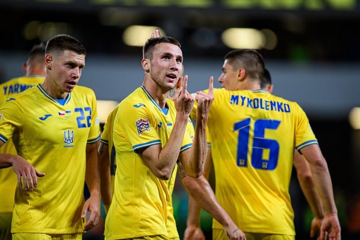 Збірна України в матчі проти Чехії