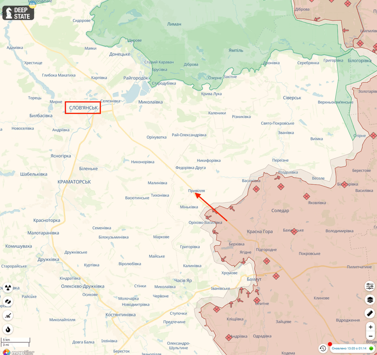 бои за славянск