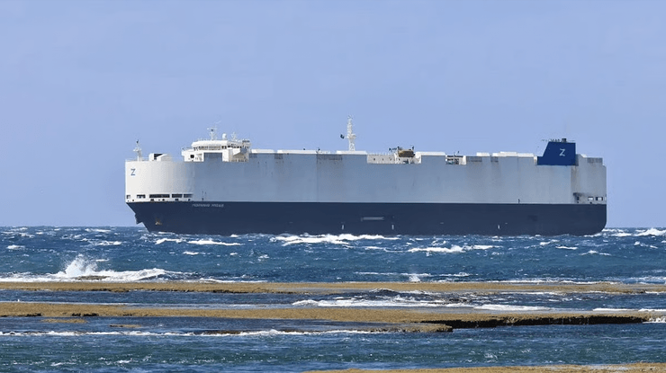 Morning Midas затонул в Тихом океане