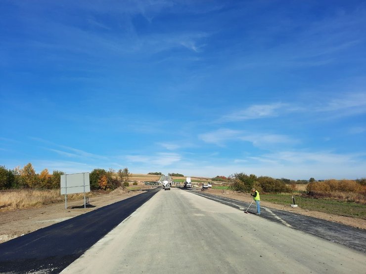 дорога, ремонтные работы, нижанковичи, мальховице