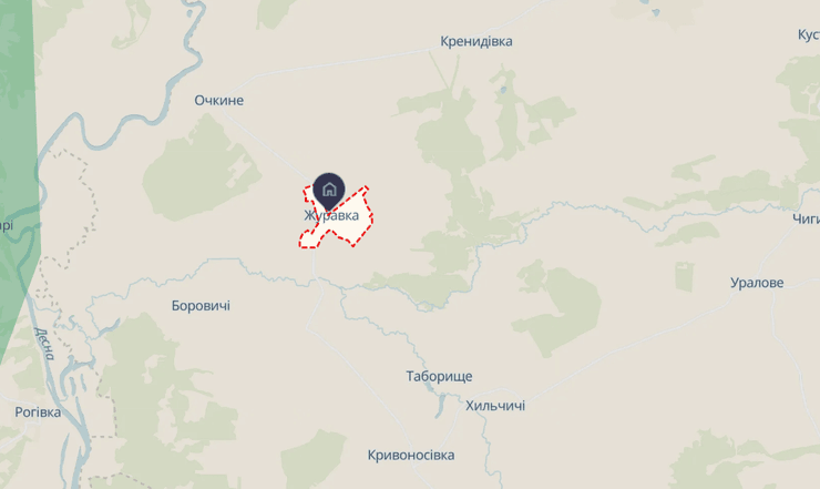 журавка карта, село журавка, журавка, журавка Сумская область