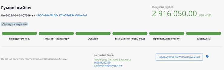 Нацвардия в Сумской области закупила резиновые дубинки в Сумской области