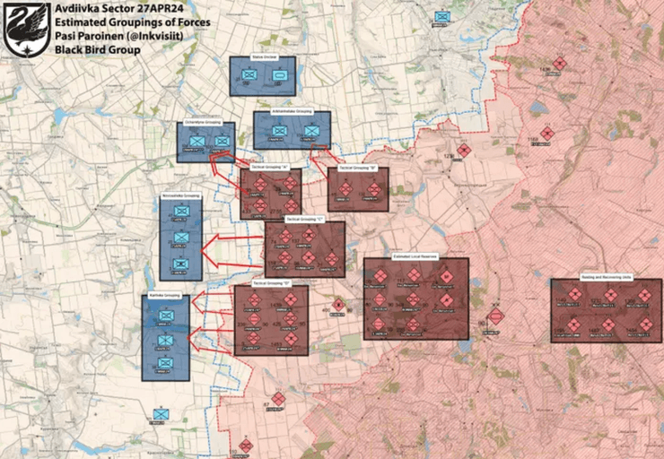 Ситуация на фронте, карта