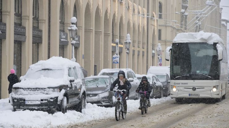 Німеччина, снігопад