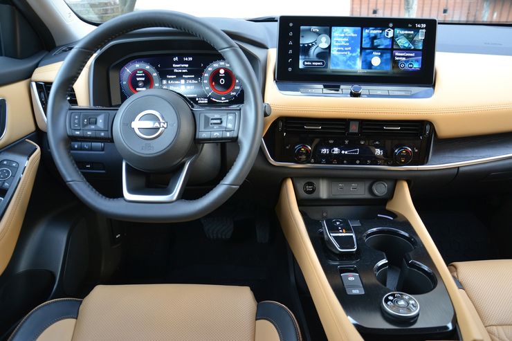 салон Nissan X-Trail, Nissan X-Trail 2024, Nissan X-Trail e-Power, новый Nissan X-Trail, гибрид Nissan X-Trail