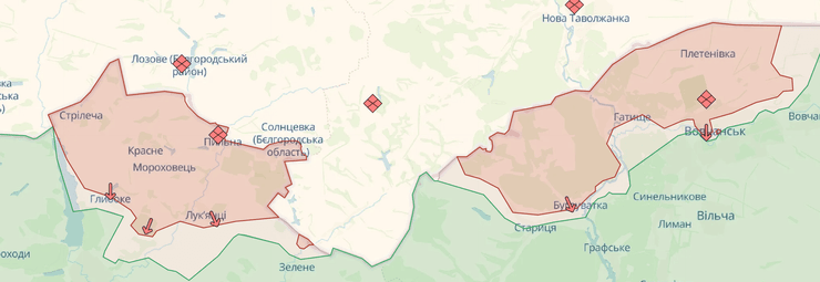 Карта боевых действий