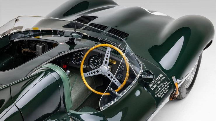 салон Jaguar D-Type, Jaguar D-Type 1954 года, спорткар Jaguar