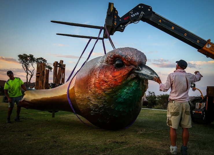 птичка, коллибри, скульптура, автомобиль, Лучшие фотографии 2019