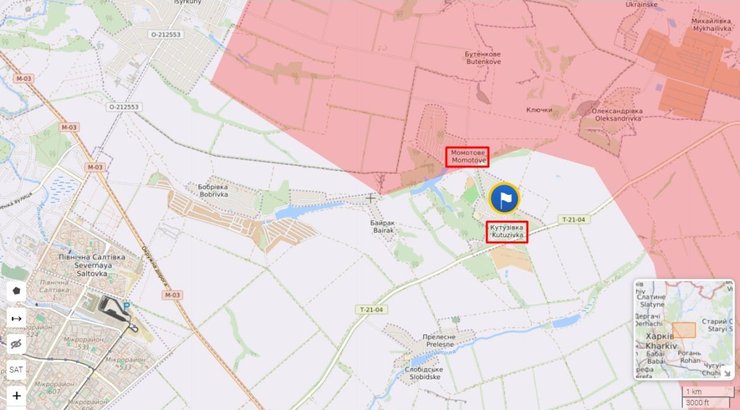 Момотово находится рядом с Харьковом