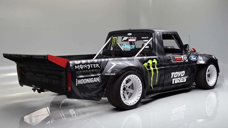 авто Кена Блока, Ford F-150 Hoonitruck, Ford F-150, Кен Блок, Ford F-150 1977, пикап Ford