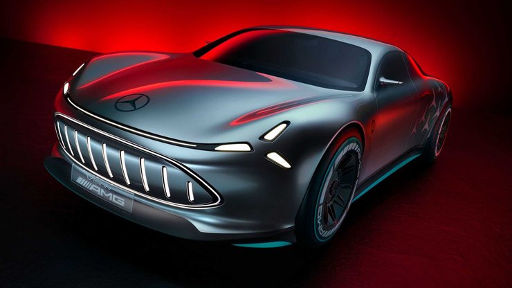 Mercedes Vision AMG, новый Mercedes Vision AMG, электромобиль Mercedes, концепт-кар Mercedes, спорткар Mercedes