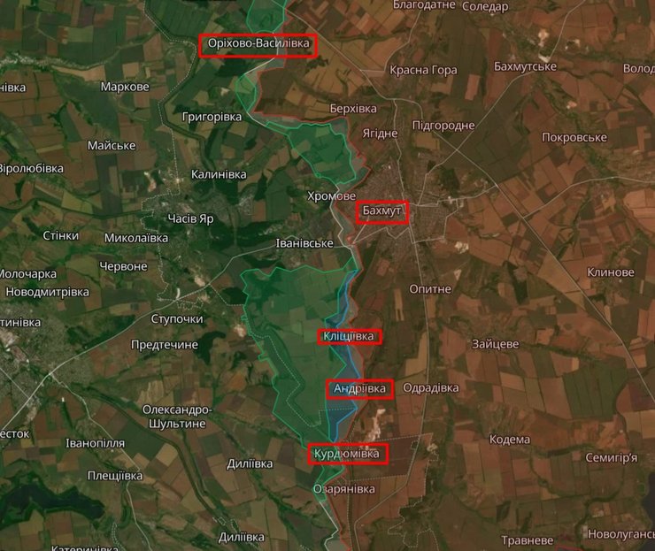 Бахмутський напрямок — ситуація станом на 1 вересня 2023 року